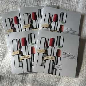 ⭐️ 5 for $20 - Set of New Prada Monochrome Weightless Lipcolor Samples